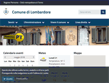 Tablet Screenshot of comune.lombardore.to.it